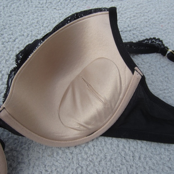 Third Love 24/7 Lace Contour Plunge Bra 34E Black Sexy Removeable Pads comfort - Picture 11 of 12